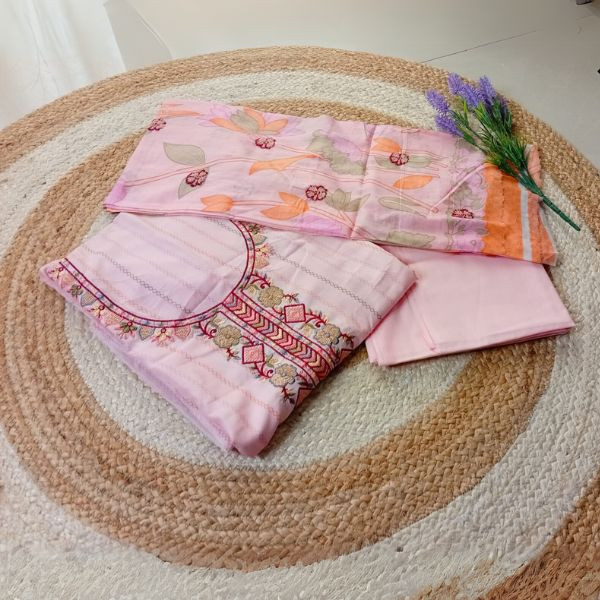 Embroidered Three Piece Suit